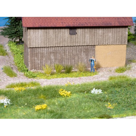 07043, Plukjes Gras Mini Set XL “bloeiend” geel geraffineerd, 42 stuks, 9 mm, Noch