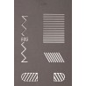 60745, Stencils voor wegmarkering 5 sjablonen, 43 tekens, Noch 60745, Stencils voor wegmarkering 5 sjablonen, 43 tekens, Noch