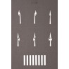 Starter-set voor wegmarkering 1 bochtliniaal 1 wegmarkeringspen 1 wegmarkeringssjabloon elk voor H0, TT en N-spoor Starter-set voor wegmarkering 1 bochtliniaal 1 wegmarkeringspen 1 wegmarkeringssjabloon elk voor H0, TT en N-spoor