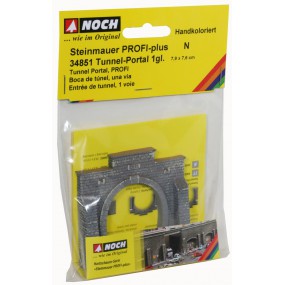 34851, Tunnel portaal 1 spoor, 3" x 3"., Noch