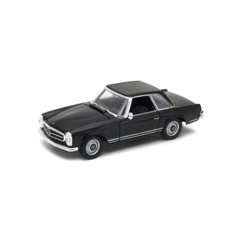 1963 Mercedes-Benz 230SL Zwart 1:24, Welly