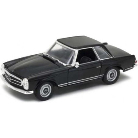 1963 Mercedes-Benz 230SL Zwart 1:24, Welly