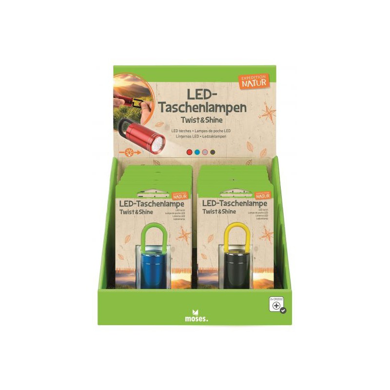 Moses, Expeditie Natuur Zaklamp twist&shine assorti