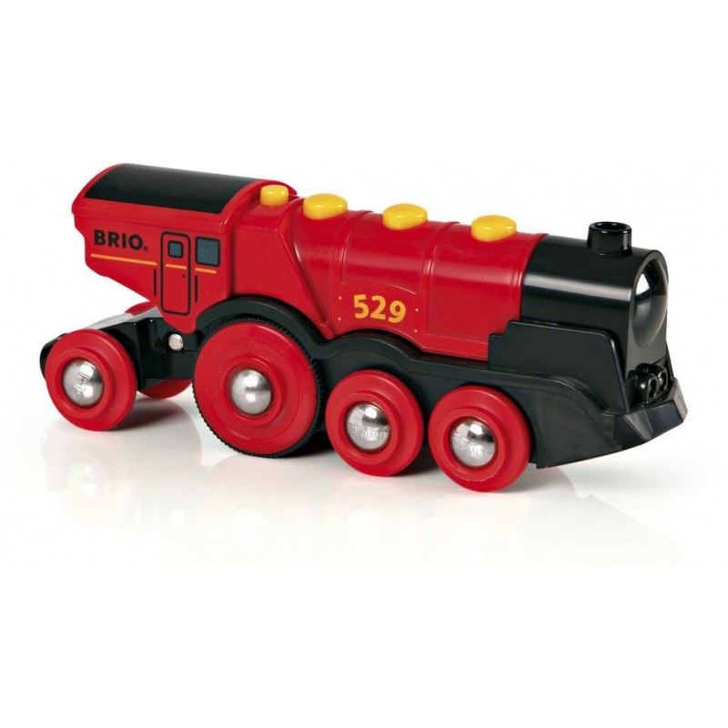 Brio Rode locomotief op batterijen