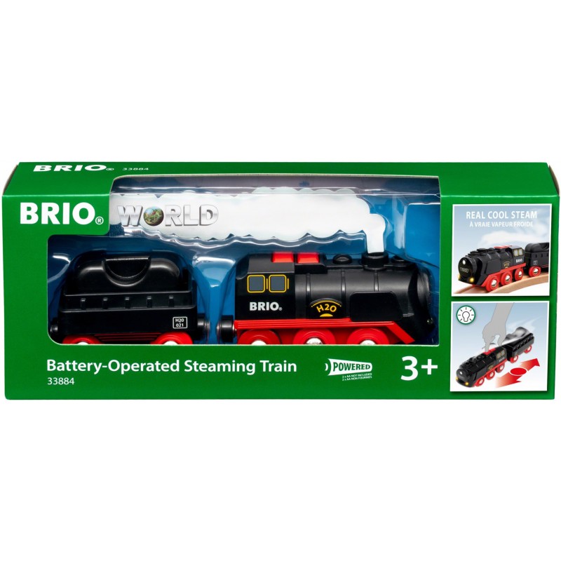 Brio - 33884 Stoomtrein op batterijen