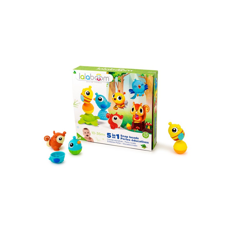 lalaboom Set dieren cadeaudoos 5in1 25 stuks
