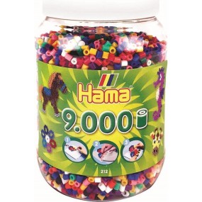 Hama strijkkralen - 9000 stuks Primair in pot