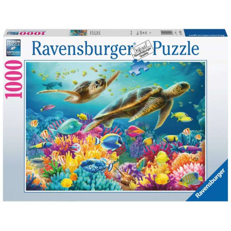Blauwe onderwaterwereld, 1000 stukjes Ravensburger