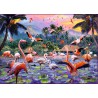 Roze flamingo's, 1000 stukjes Ravensburger