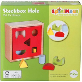 Spielmaus Houten Vormenstoof, 6 stuks