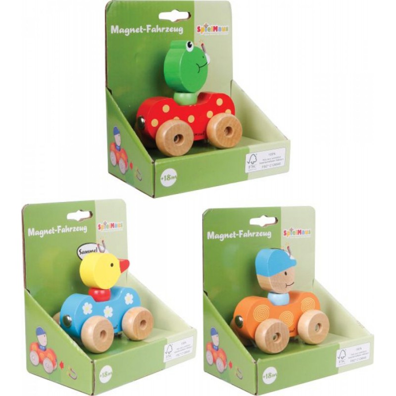 Spielmaus Houten magnetisch autootje
