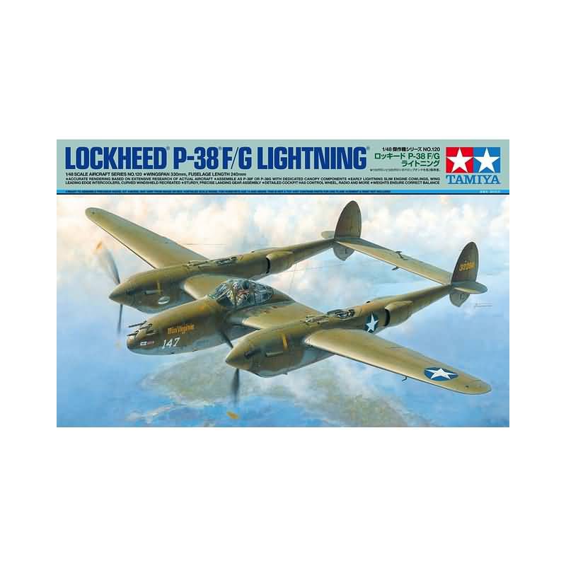 Tamiya Lockheed P-38 F/G Lightning - 1:48