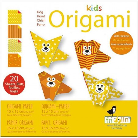Fridolin Kids Origami Hond 15*15