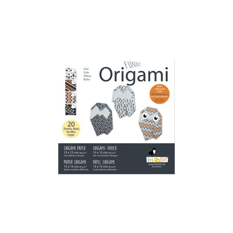 Fridolin Funny Origami Uil 15*15