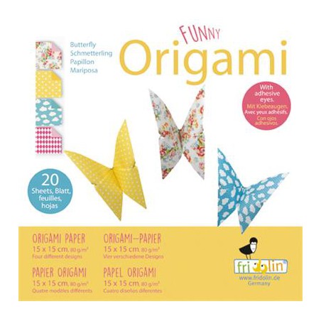 Fridolin Funny Origami Vlinders 15*15