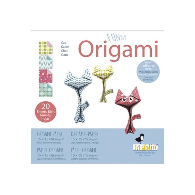 Fridolin Funny Origami Kat 15*15