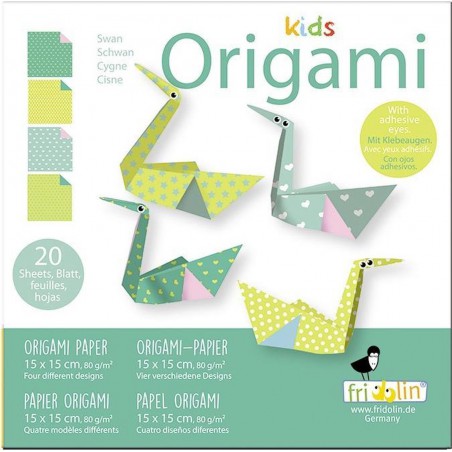 Fridolin Kids Origami Zwaan 15*15