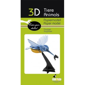 Fridolin - 3D Papiermodel IJsvogel