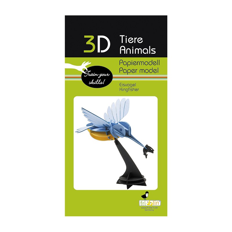 Fridolin - 3D Papiermodel IJsvogel