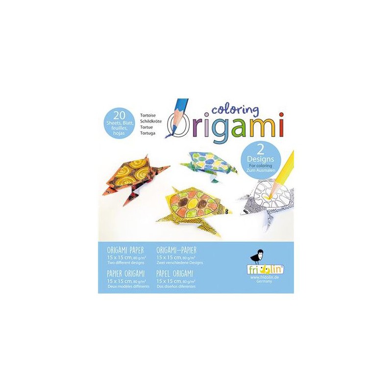 Fridolin Coloring Origami Schildpadden 15*15