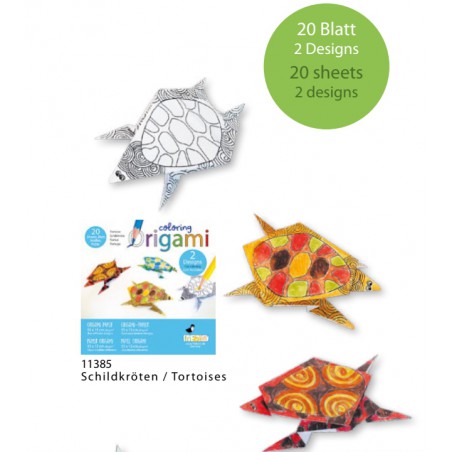 Fridolin Coloring Origami Schildpadden 15*15