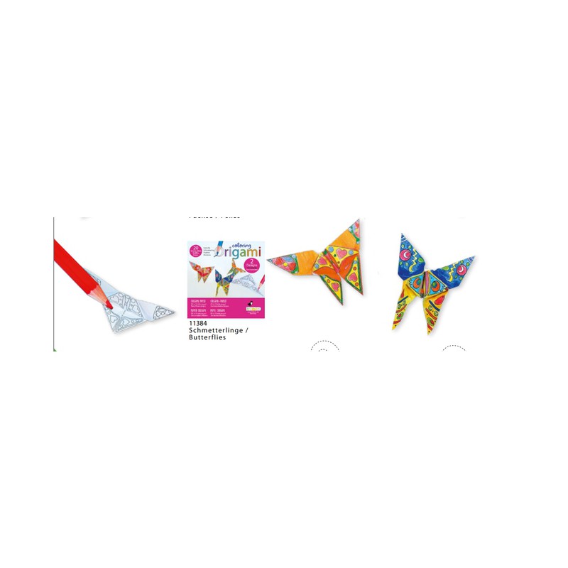 Fridolin Coloring Origami Vlinders 15*15