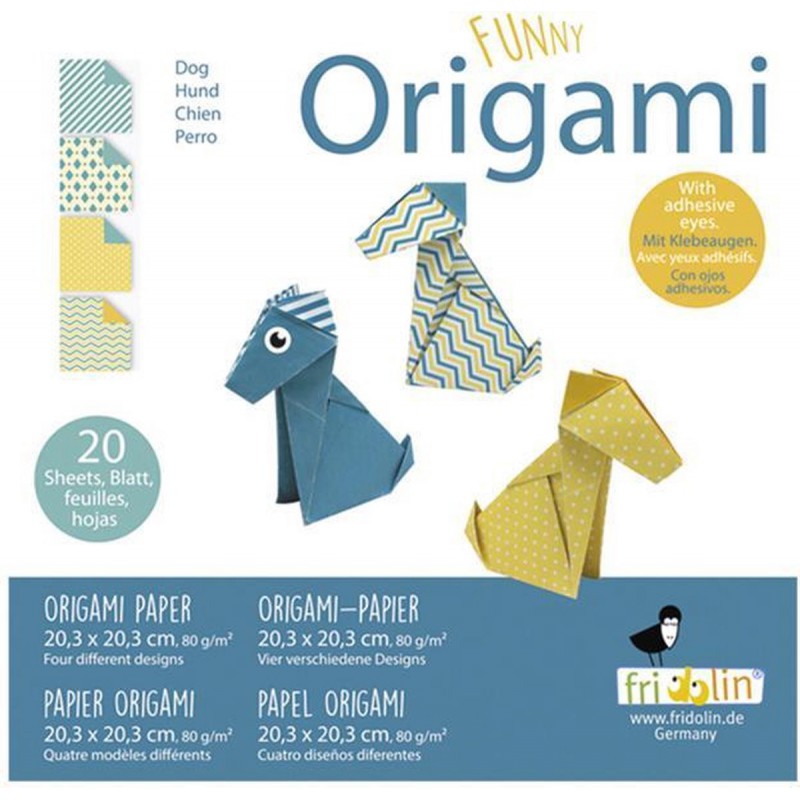 Fridolin Coloring Origami Hond 20*20