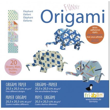 Fridolin Coloring Origami Olifant 20*20