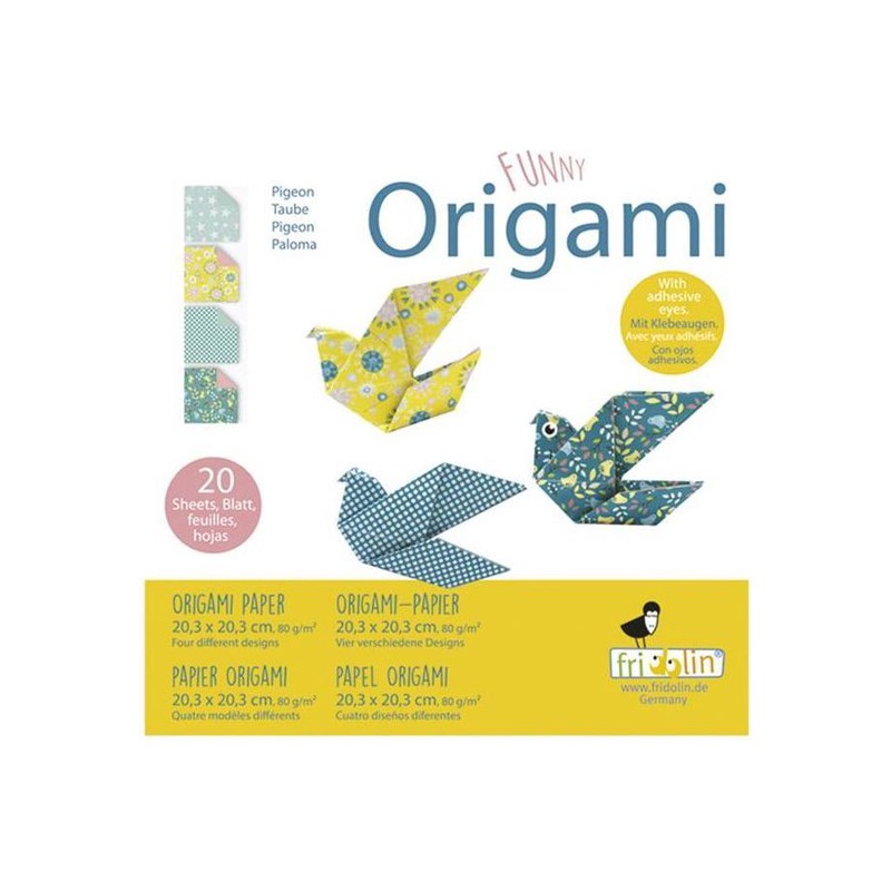 Fridolin Coloring Origami Duif 20*20