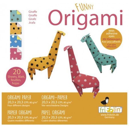 Fridolin Coloring Origami Giraffe 20*20