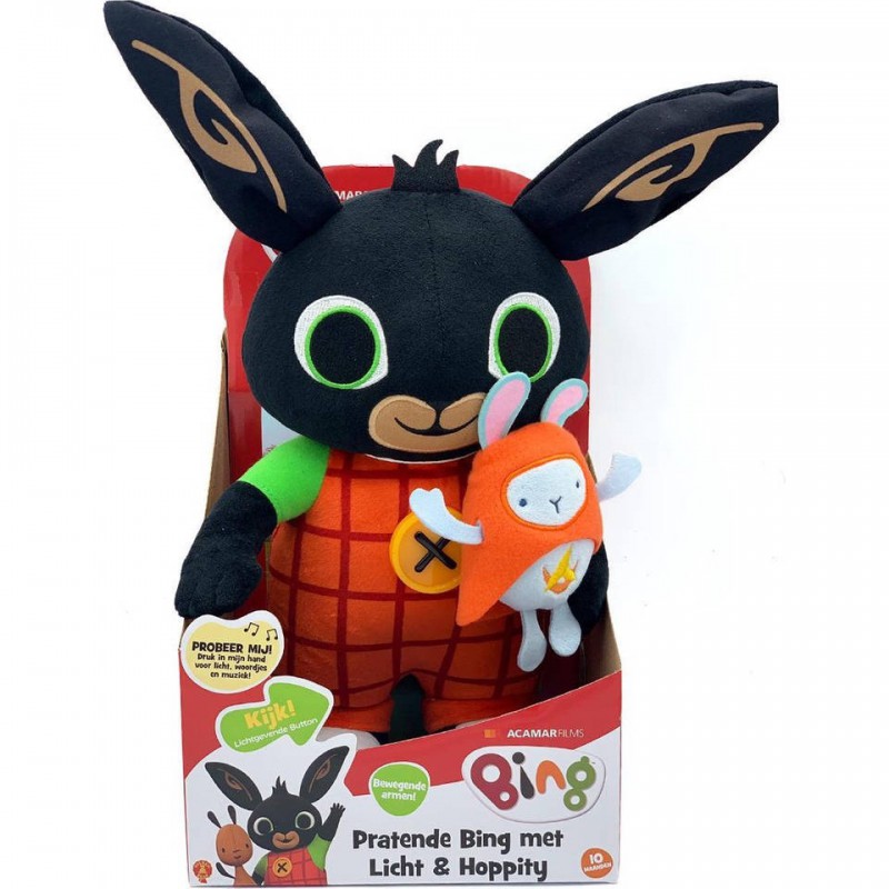 Bing -  Pratende Bing met licht & Hoppity