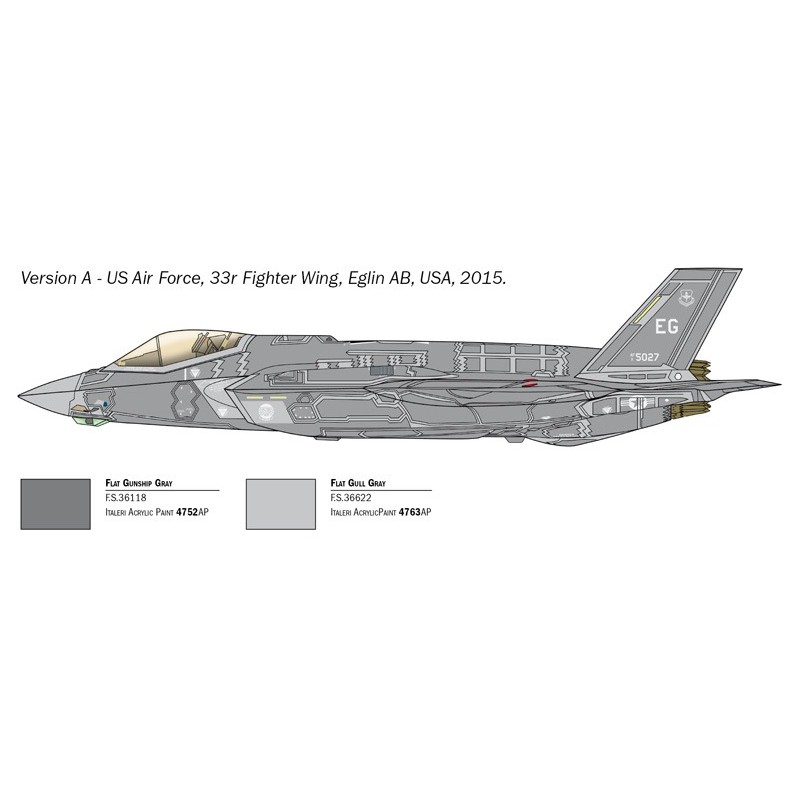 F-35 A Lightning II CTOL version, Italeri