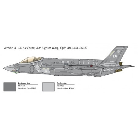 F-35 A Lightning II CTOL version, Italeri