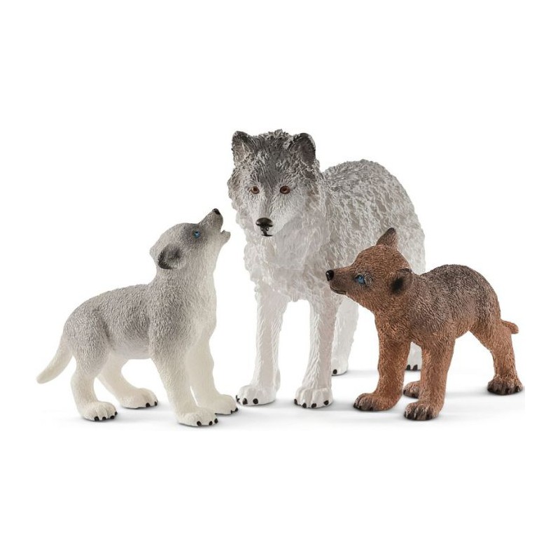 Schleich - Wild Life: Wolvin met wolvenwelpen