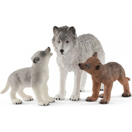 Schleich - Wild Life: Wolvin met wolvenwelpen