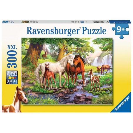 Wilde paarden bij de rivier, 300 stukjes Ravensburger