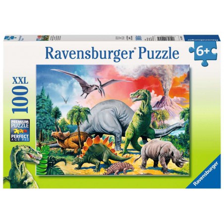 Ravensburger 100stukjes Tussen de Dinosauriërs