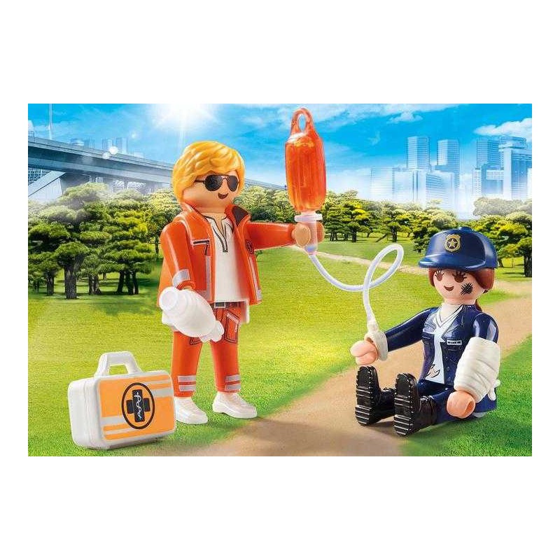 Playmobil City Life 70823 DuoPack spoedarts en politieagente
