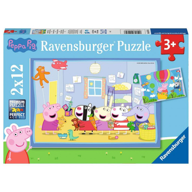 De avonturen van Peppa Pig 2x12 stukjes Ravensburger