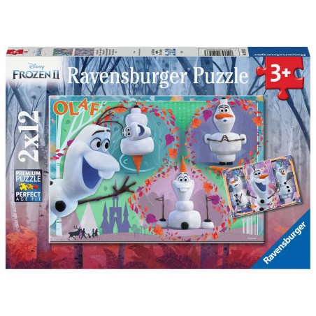 Iedereen houdt van Olaf 2x12 stukjes Ravensburger