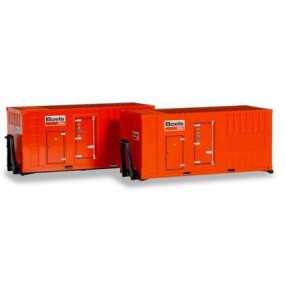 20 ft. Stromaggregat Boels (2 st.) (NL) 1:87, Herpa