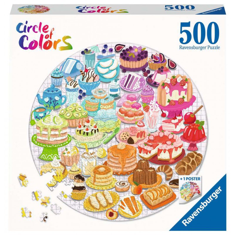Circle of Colours: Desserts pastries - 500 stukjes Ravensburger