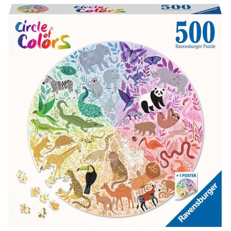 Circle of Colours: Animals - 500 stukjes Ravensburger