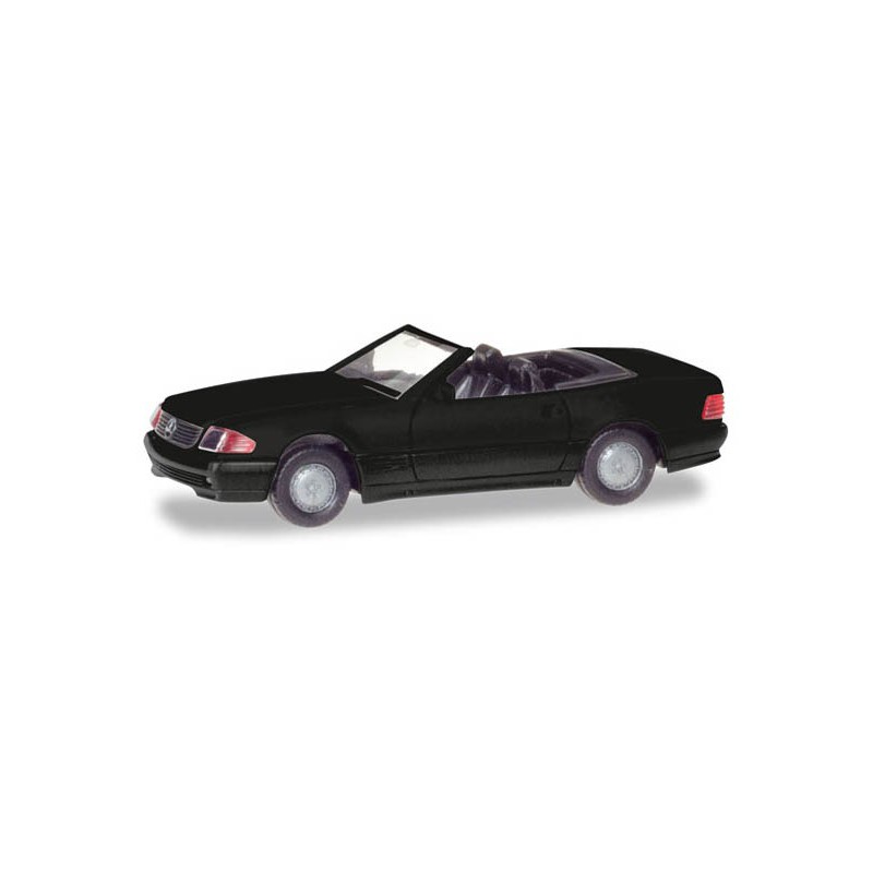 Mercedes Benz 500 SL zwart 1:87 (Minikit), Herpa