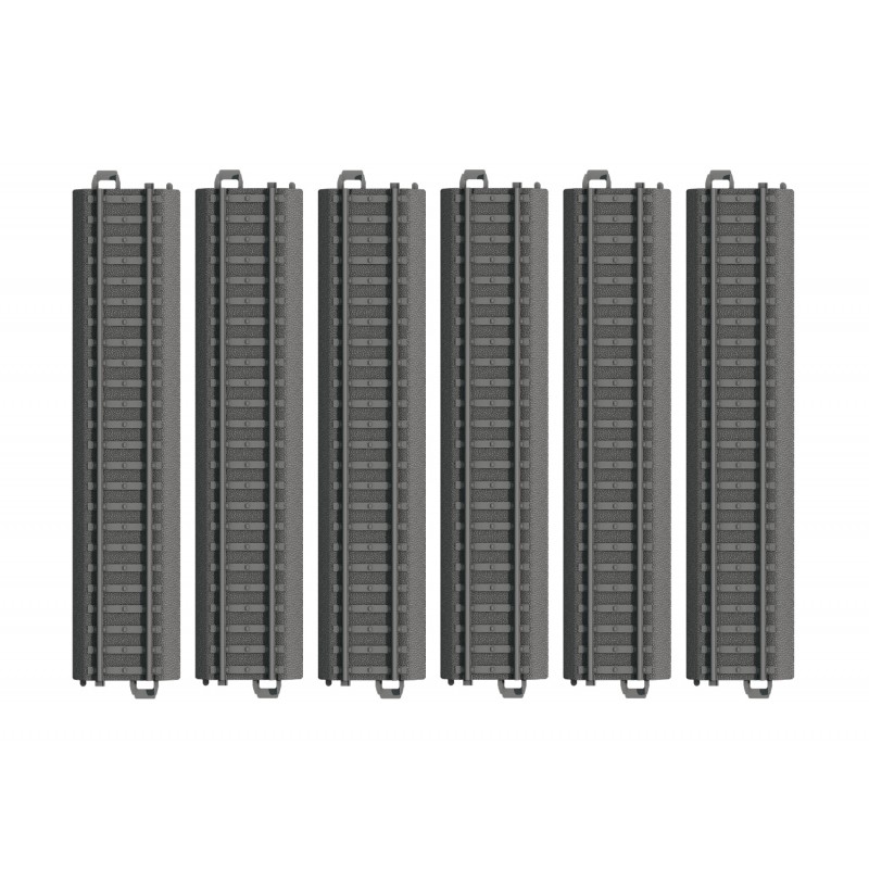 Märklin My World, Rails kunstof recht 180mm 6 st, 023180