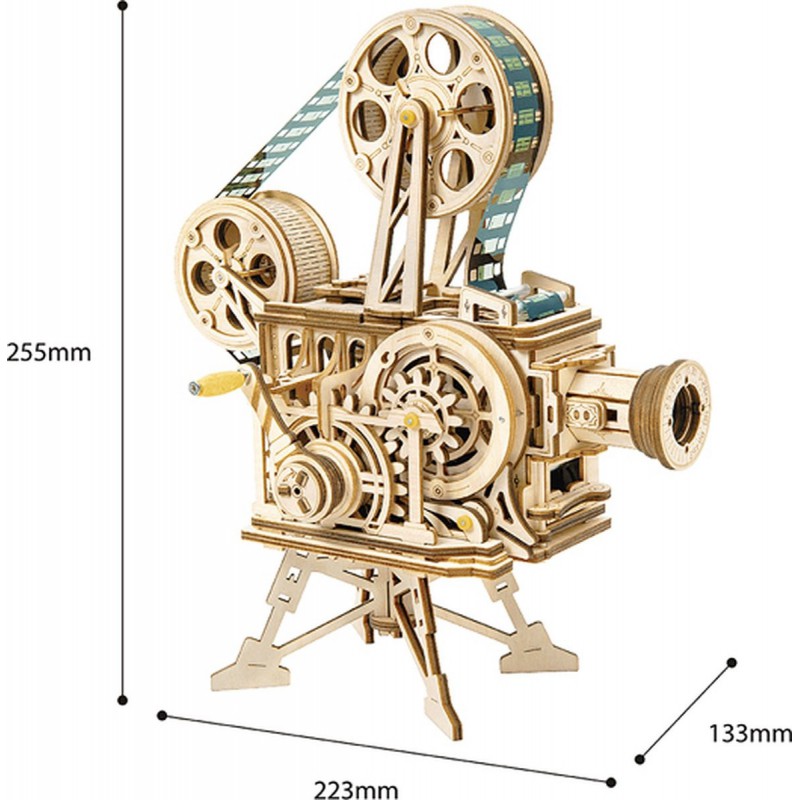 Vitascope Filmprojector, Houten modelbouw, Rokr