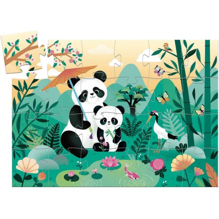 Djeco - Silhouette Puzzel: Leo de panda