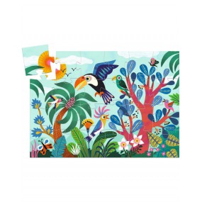 Djeco - Silhouette Puzzel: Coco de Toekan