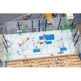 Faller Sporthal interieur, HO