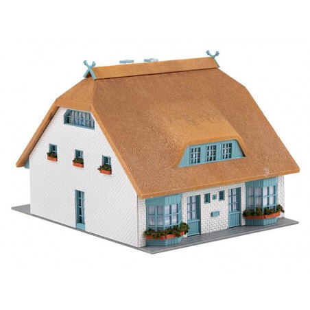 Faller Huis met rieten dak, HO 1:87